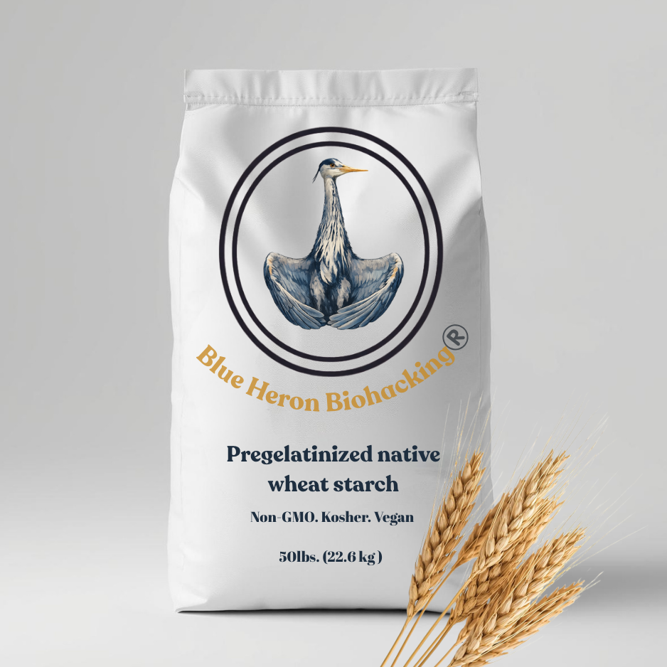 Pregelatinized native wheat starch